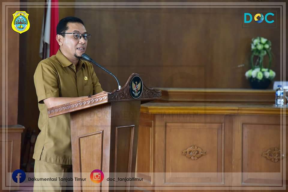 Sekretaris Daerah Tanjung Jabung Timur Sapril memberikan sambutannya
