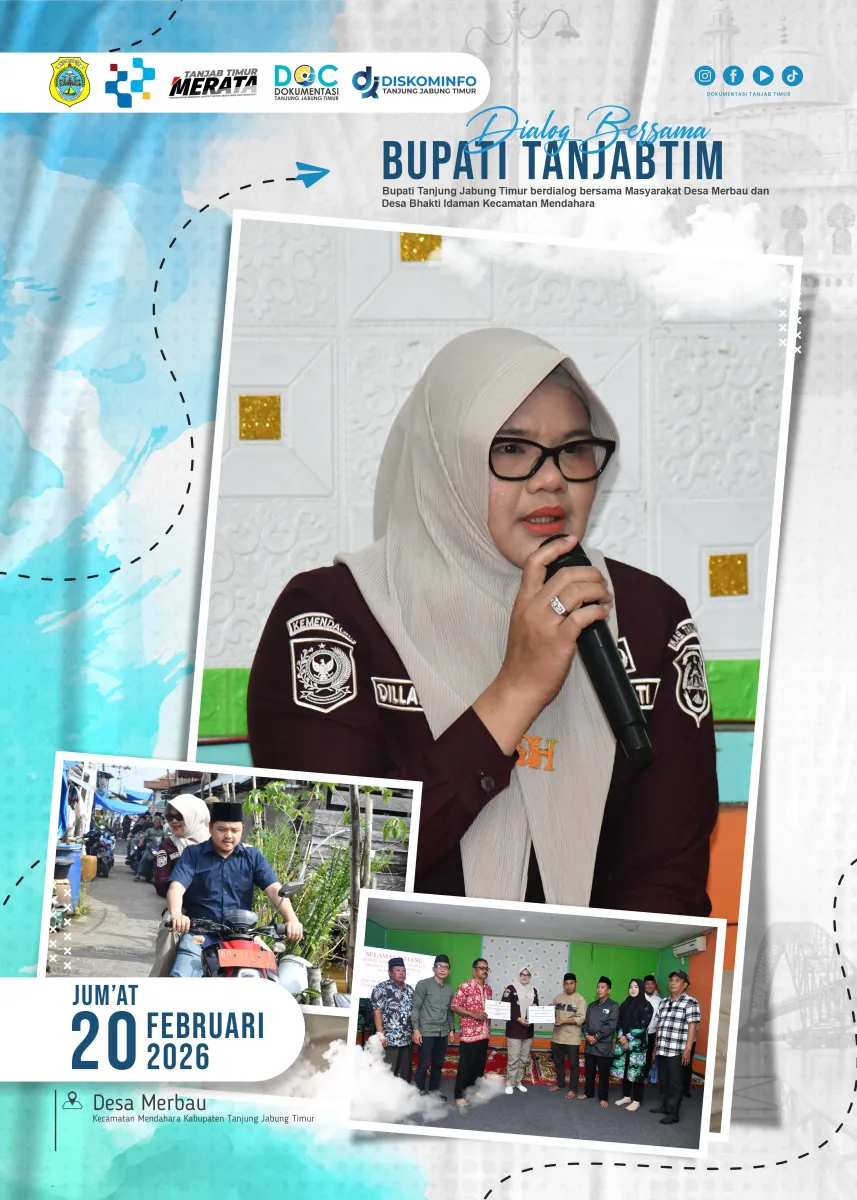 Bupati Tanjung Jabung Timur berdialog bersama Masyarakat Desa Merbau dan Desa Bhakti Idaman Kecamatan Mendahara