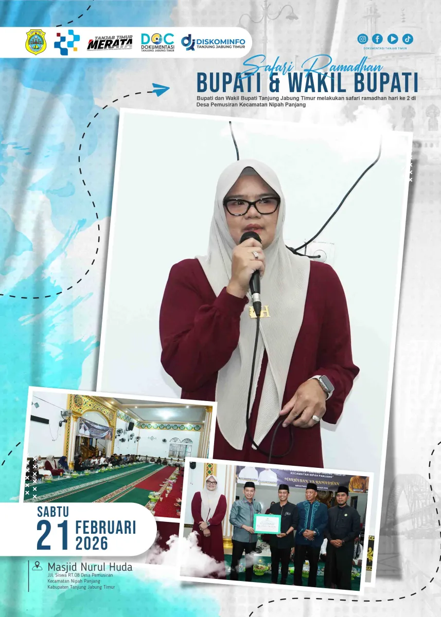 Bupati dan Wakil Bupati Tanjung Jabung Timur Safari Ramadhan Hari Kedua di Desa Pemusiran