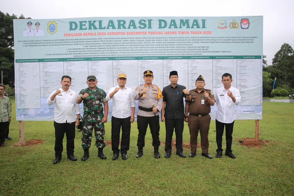 Sekda Ikuti Deklarasi Damai Pilkades Serentak