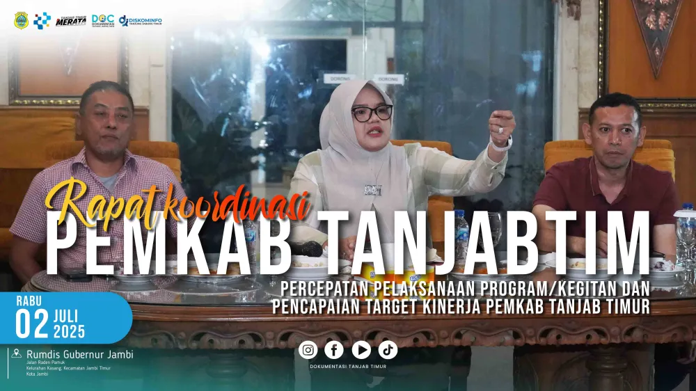 Bupati Tanjab Timur Pimpin Rapat Percepatan Program dan Kinerja Daerah di Akhir Pekan