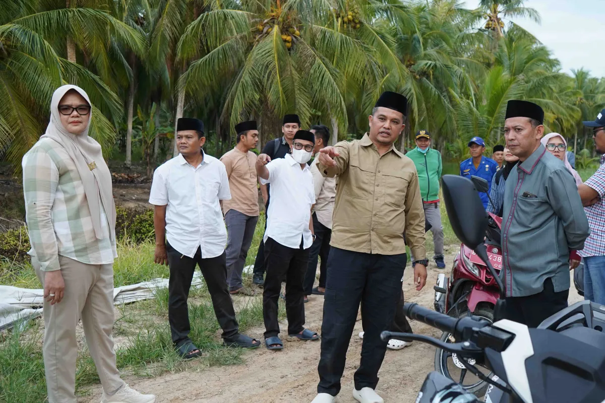 Bupati dan Wabup Tanjab Timur Monev Pembangunan di Pemusiran dan Teluk Kijing