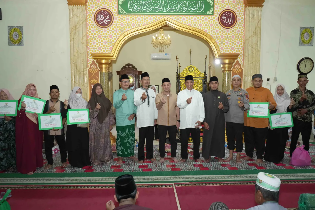 Bupati dan Wakil Bupati Tanjabtim Safari Ramadhan ke-3 di Masjid Nurul Hidayat Desa Sungai Sayang