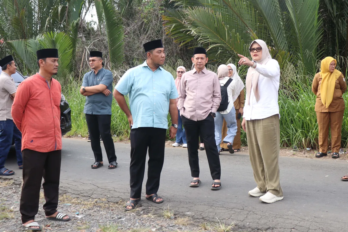 Bupati dan Wabup Tanjab Timur Monitoring dan Evaluasi Pembangunan Kecamatan Kuala Jambi