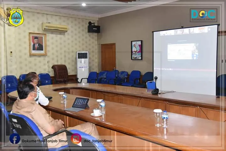 Bupati Ikuti Vicon Penyerahan DIPA dan TKDD 2021