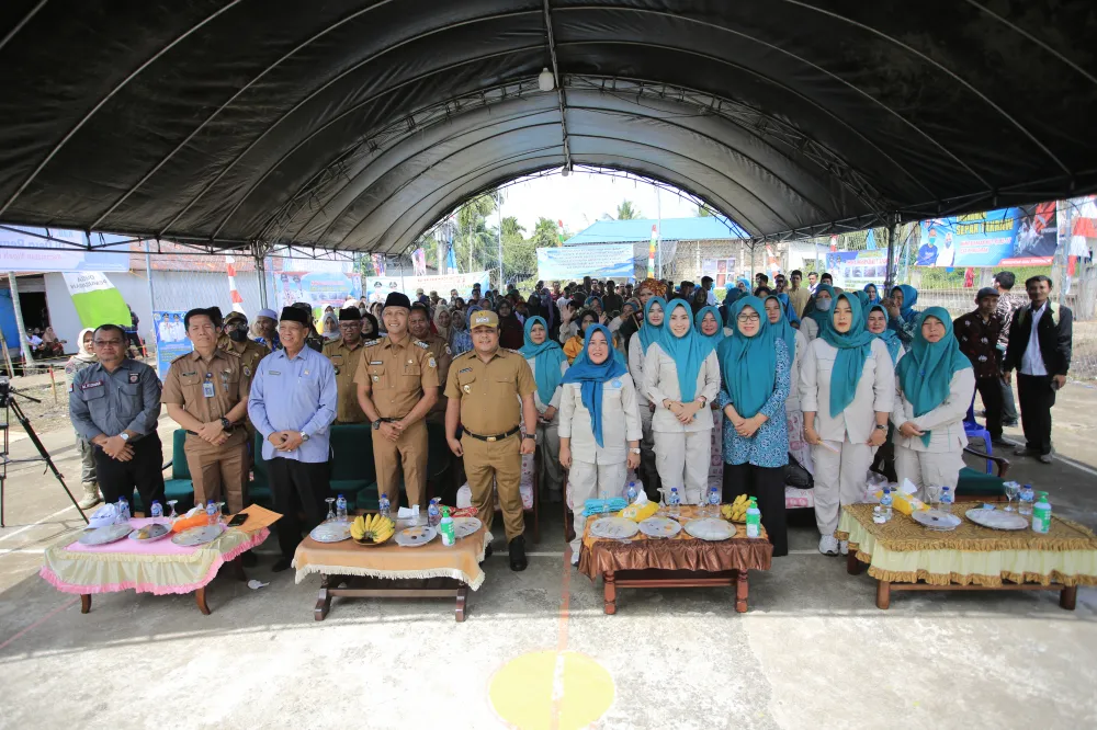 Wabup dan Ketua TP PKK Tanjab Timur Buka Kovergensi Pencegahan Stunting