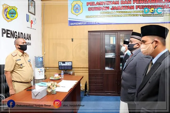 Pelantikan Pejabat Fungsional Pengelola Pengadaan Barang dan Jasa