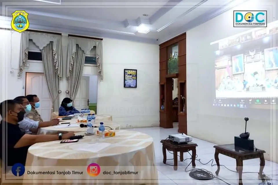 Sekda bersama Forkompimda Hadiri Rakor Penanganan Covid 19