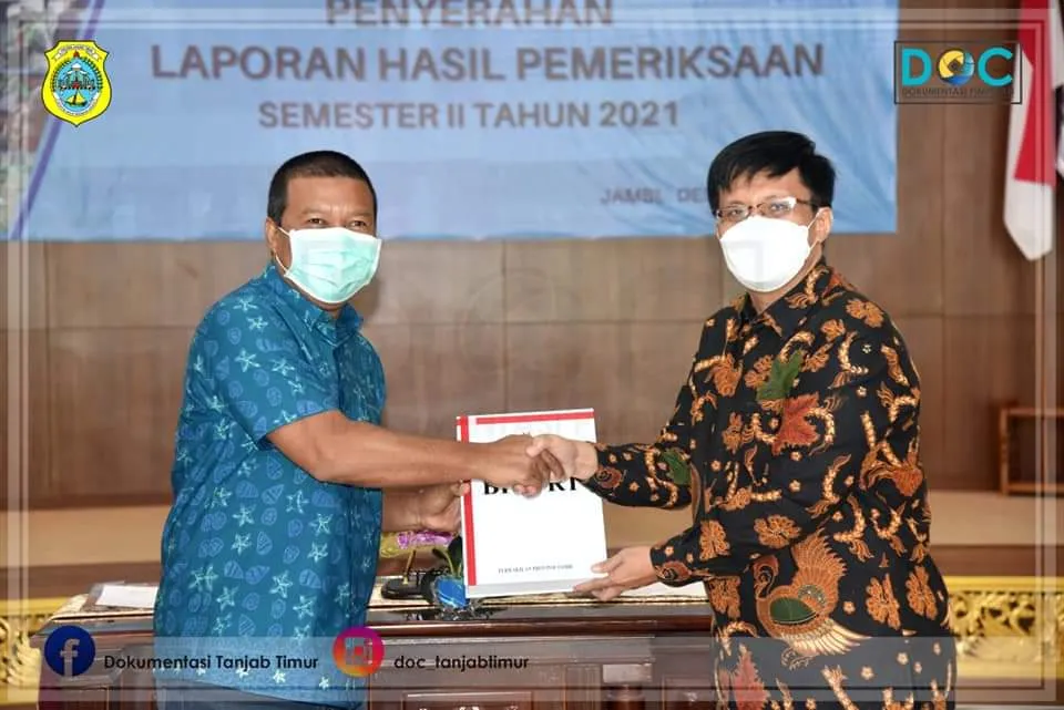 Bupati Terima Laporan LHP Semester II Tahun 2021