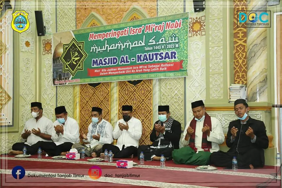 Sekda Hadiri Isa'Mi'raj Nabi Muhammad SAW di Masjid Al Kautsar