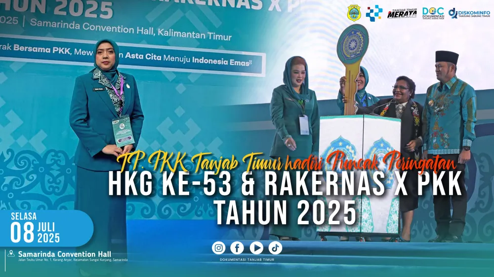 TP PKK Tanjab Timur Hadiri Puncak Peringatan HKG ke-53 dan Rakernas X di Samarinda