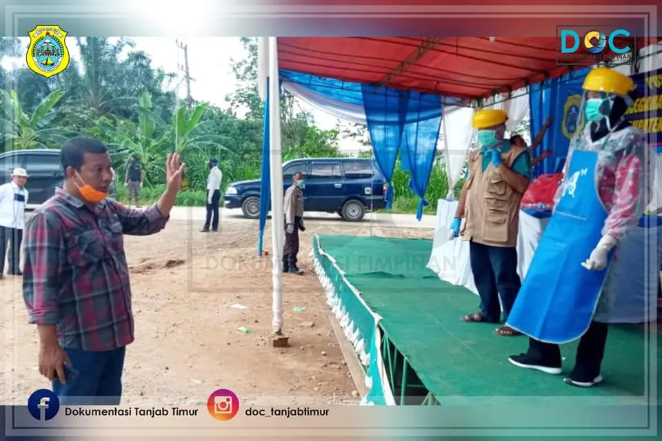 Bupati Dan Wakil Bupati Tinjau Kesiapan Tim Di Posko Geragai Dan Mendahara Ulu