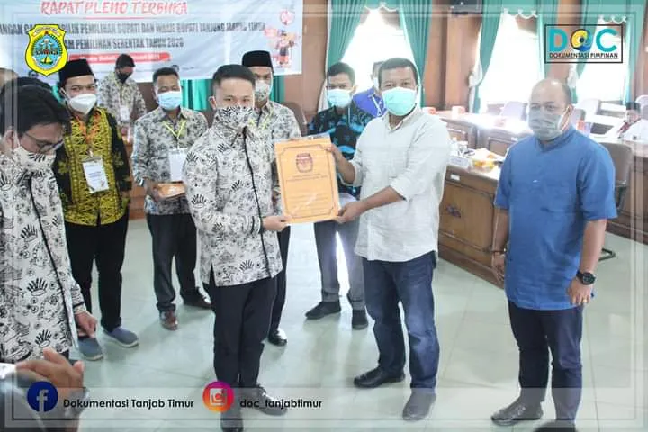 Sekda Hadiri Pleno Penetapan Bupati dan Wabup Terpilih