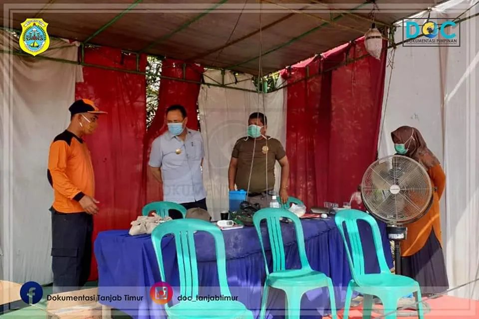 Hari Pertama Kerja, Pjs Bupati Langsung Tinjau Posko Covid-19