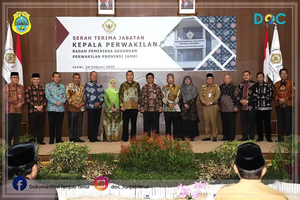 Bupati Hadiri Sertijab Kepala BPK Perwakilan Jambi