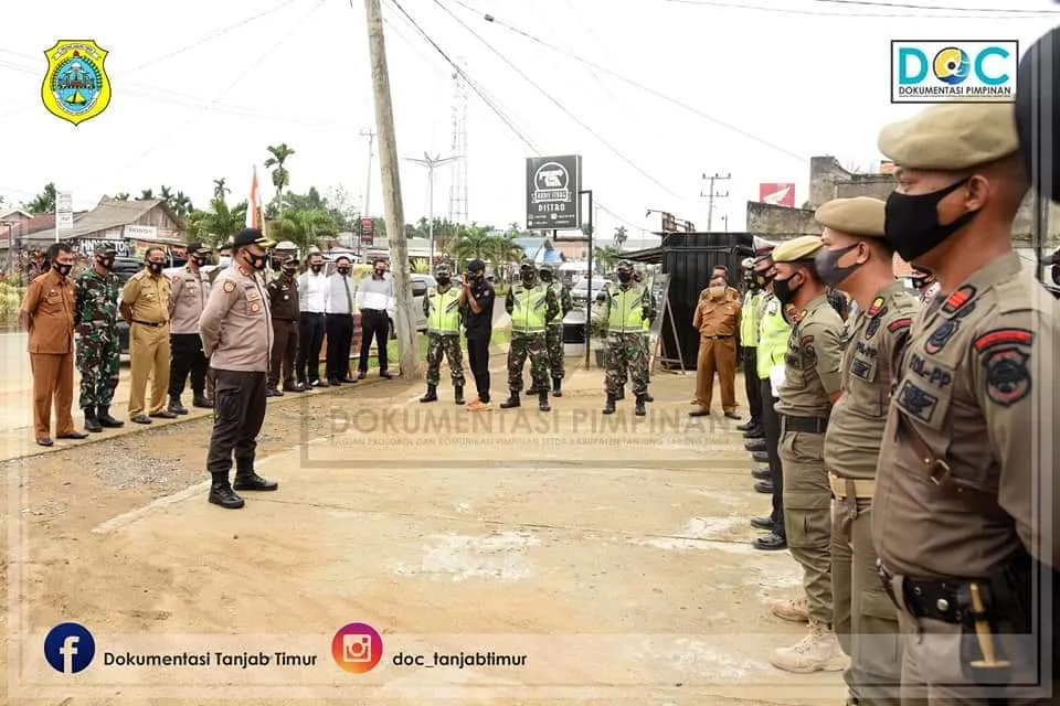 Tim Gabungan Gelar Razia Penengakan Disiplin Protokol Kesehatan