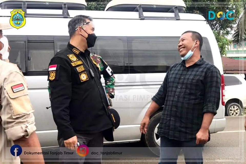 Bupati Sambut Walikota Jambi, Serahkan Bantuan Kebakaran Menteng