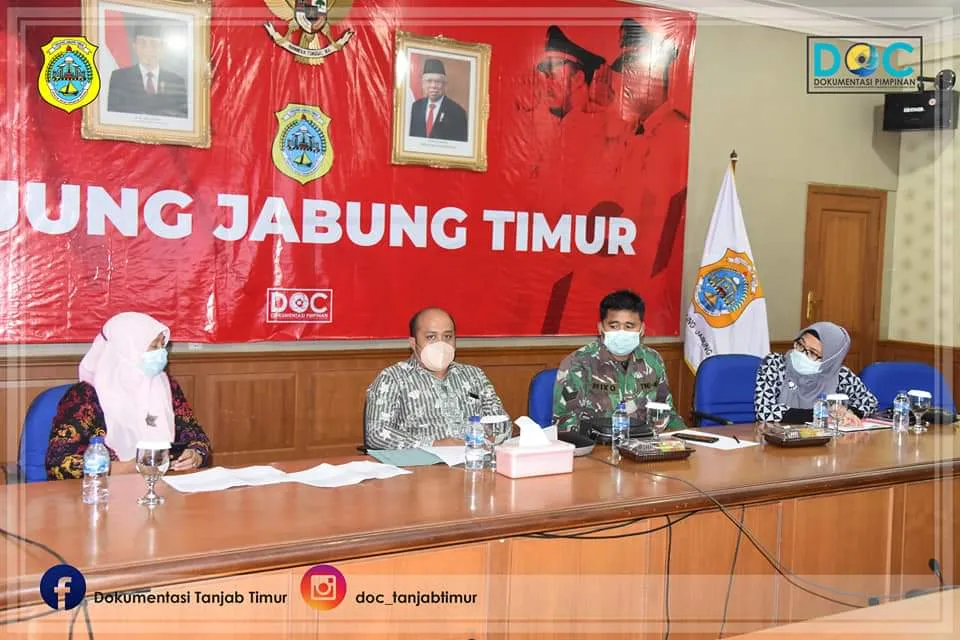 Wabup Ikuti Rakor Pengoptimalan Posko Covid 19 Desa dan Kelurahan  