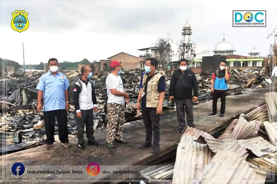 Tim Kemensos RI Sambangi Korban Kebakaran Mendahara Tengah