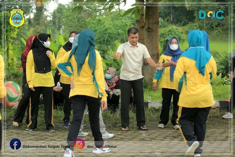 Turnamen bola Voli Sambut HUT Kabupaten Tanjab Timur Ke 22