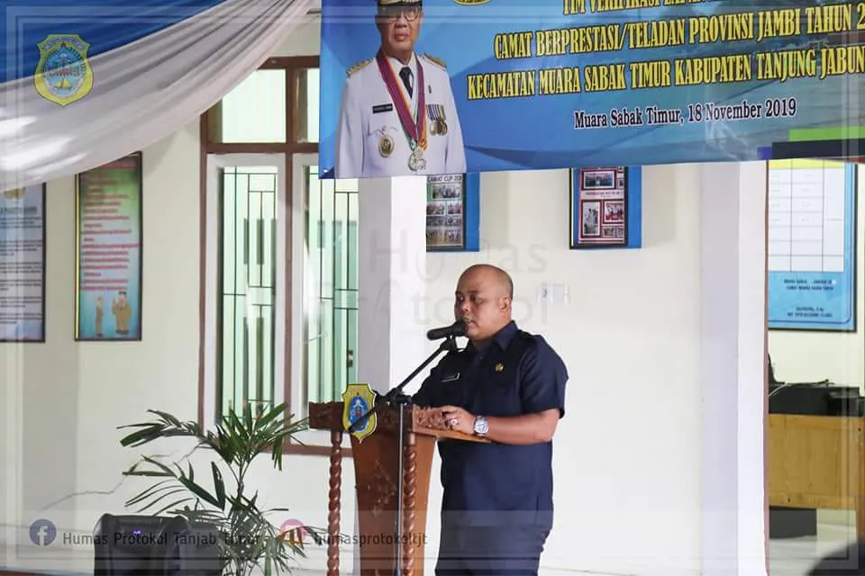 Tim Penilaian Camat Teladan Kunjungi Muara Sabak Timur   