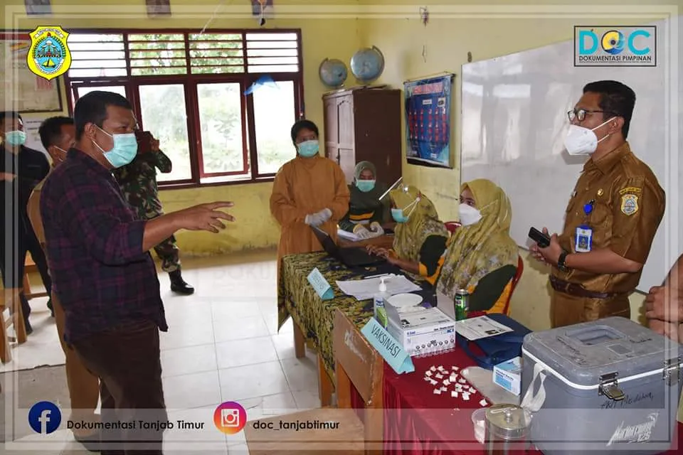 Bupati Tinjau Vaksinasi Kecamatan Mendahara