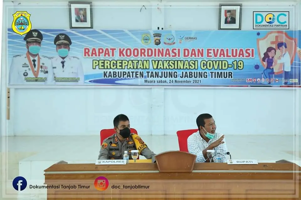 Bupati pimpin Rapat Koordinasi dan Evaluasi Vaksinasi